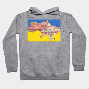 Ukrainian map Hoodie